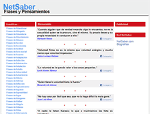 Tablet Screenshot of frases.netsaber.com