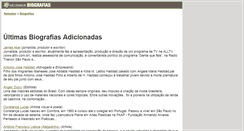 Desktop Screenshot of biografias.netsaber.com.br