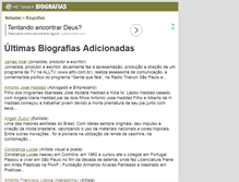 Tablet Screenshot of biografias.netsaber.com.br
