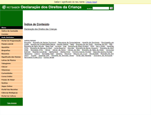 Tablet Screenshot of direitosdacrianca.netsaber.com.br